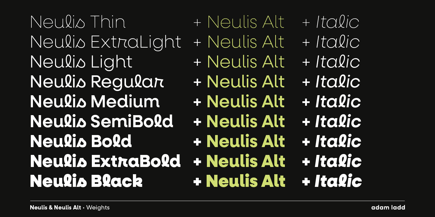 Example font Neulis #6